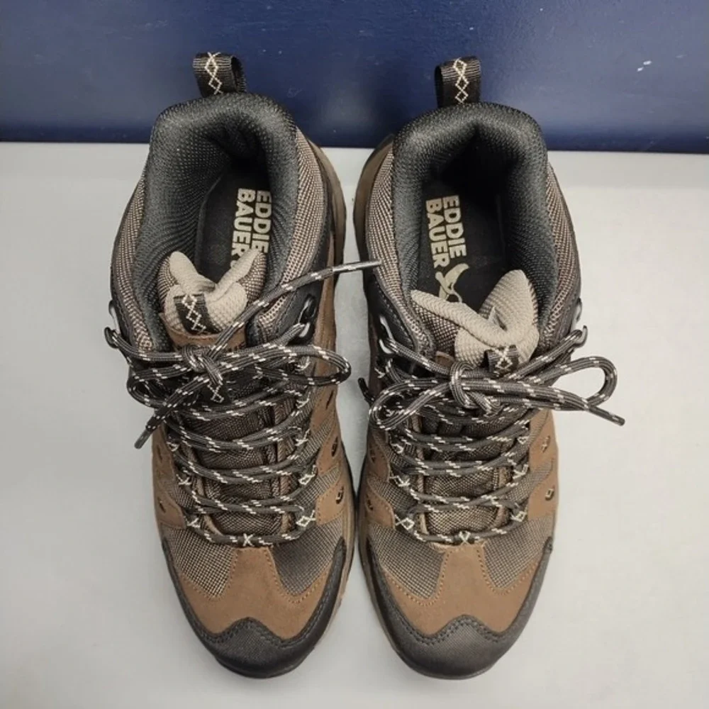 Eddie Bauer Maple Ridge Hiking Boots Mens 8M‎ Multi Leather Weatherproof Lace Up